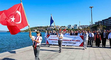 Çanakkale'de Gaziler Günü yürüyüşü düzenlendi