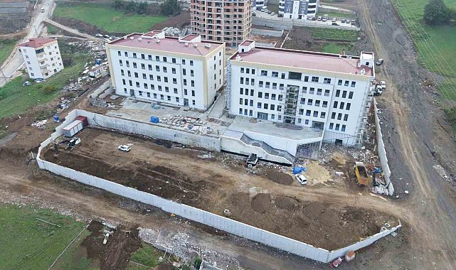 Canik Fen Lisesi inşaatında sona gelindi