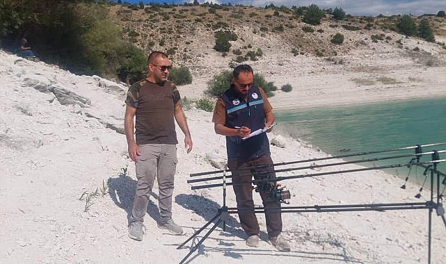Çavdarhisar Barajı'nda su ürünleri ve avcılık denetimi