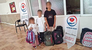 Çermik'te 43 yetim öğrenciye kırtasiye yardımında bulunuldu