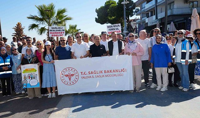 Çiftlikköy'de sağlıklı yaşam için yürüdüler