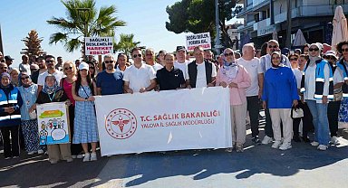 Çiftlikköy'de sağlıklı yaşam için yürüdüler