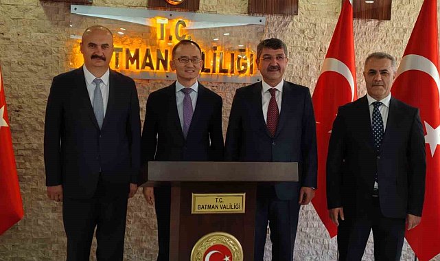 Çin Büyükelçisi Jiang Xuebin, Batman Valiliğini ziyaret etti