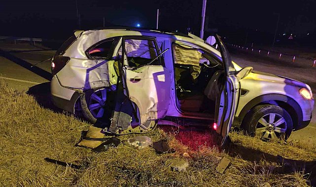 Çorum'da cip ile tur otobüsü çarpıştı: 2 ağır yaralı