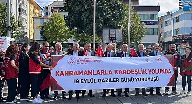 Çorum'da Gaziler Günü'nde yürüyüş düzenlendi
