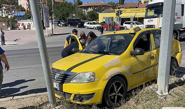 Çorum'da trafik kazası: 1 yaralı