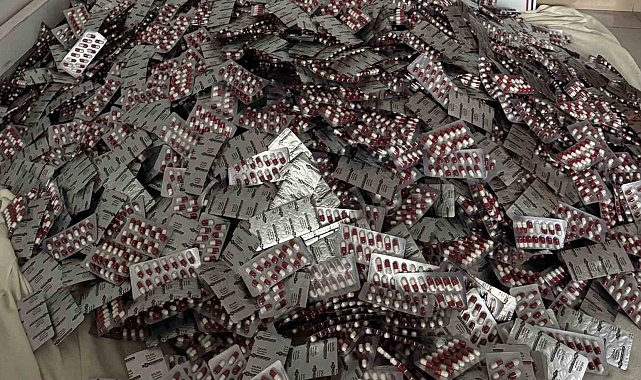 Çubuk'ta 95 bin adet uyuşturucu hap ele geçirildi