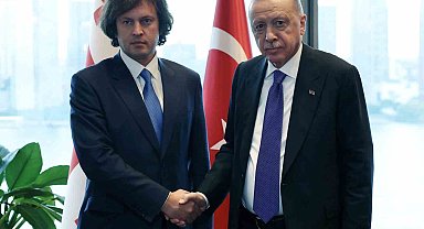 Cumhurbaşkanı Erdoğan, Gürcistan Başbakanı Kobakhidze ile görüştü
