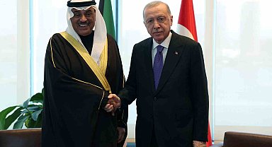 Cumhurbaşkanı Erdoğan, Kuveyt Veliaht Prensi Al-Sabah ile görüştü