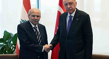 Cumhurbaşkanı Erdoğan, Lübnan Başbakanı Selam ile görüştü