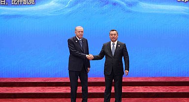 Cumhurbaşkanı Erdoğan, ŞİÖ+ formatlı zirveye katılmak üzere Irıs Ordo Kongre Merkezinde