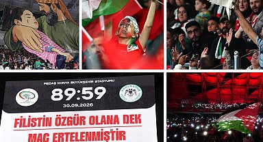Cumhurbaşkanı Erdoğan'dan Filistin-Konyaspor maçına mesaj: Kardeşliği gözler önüne seren müstesna bir örnek