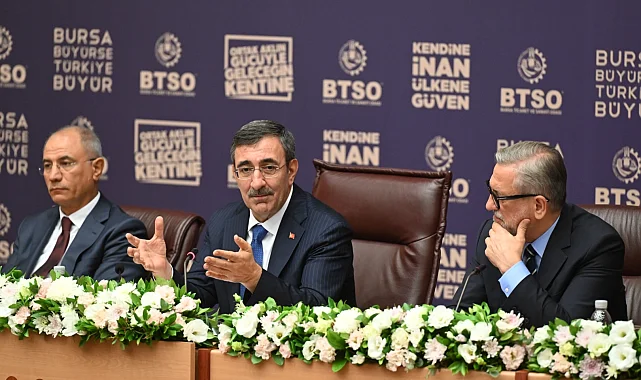 Cumhurbaşkanı Yardımcısı Cevdet Yılmaz BTSO'nun konuğu oldu