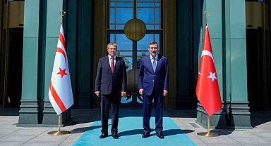 Cumhurbaşkanı Yardımcısı Yılmaz, KKTC Başbakanı Üstel ile görüştü