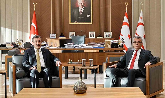 Cumhurbaşkanı Yardımcısı Yılmaz, KKTC Cumhurbaşkanı Erhürman ile görüştü