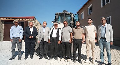 Darende'de Gönlüce Mezrası'na kilit parke