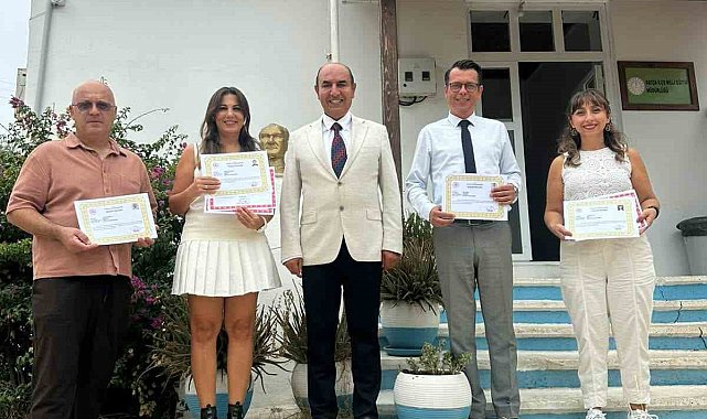 Datça'da eğitim projelerine katkı sağlayan personele teşekkür