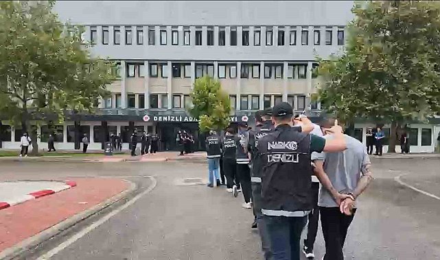 Denizli'de 13 torbacı polisin operasyonuyla yakalandı