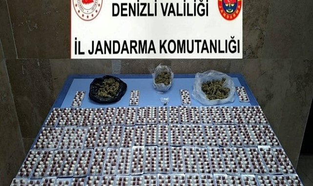 Denizli'nin iki ilçesinde düzenlenen uyuşturucu operasyonunda 2 şüpheli tutuklandı