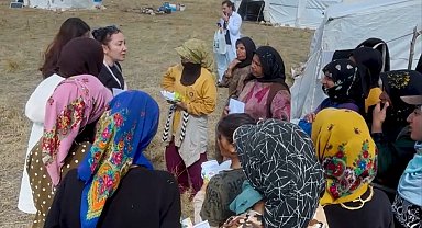 Derebucak'ta mevsimlik tarım işçilerine sağlık hizmeti