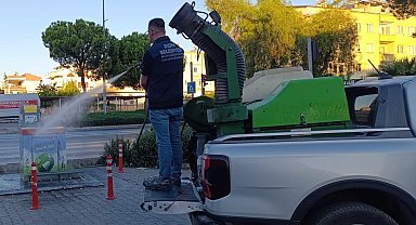 Didim'de çöp konteynerleri ve çöp kutuları düzenli olarak ilaçlanıyor