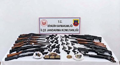 Diyadin'de silah kaçakçılığına büyük darbe: 28 adrese eş zamanlı operasyon