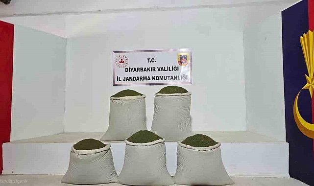 Diyarbakır'da 14 bin kök kenevir, 129 kilo esrar ele geçirildi