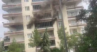 Diyarbakır'da korkutan yangın: Mahsur kalan çocuklar itfaiye merdiveni ile kurtarıldı