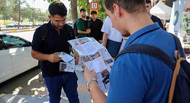 Diyarbakır'da üniversite öğrencileri 'Hoş geldin' standında karşılanıyor