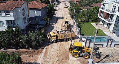 Duacı Mahallesi'nde yol çalışmalarında ikinci etap başladı