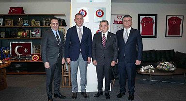 Dursun Özbek'ten TFF Başkanı Hacıosmanoğlu'na ziyaret