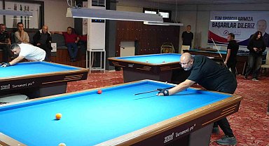 Düzce'de 3 Bant Bilardo Longoni Cup Türkiye Şampiyonası başladı
