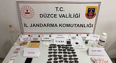 Düzce'de jandarmadan uyuşturucu operasyonu
