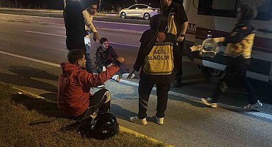 Edirne'de iki motosiklet çarpıştı: 1 sürücü hastaneye kaldırıldı