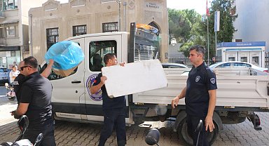 Edremit'te kaldırım işgallerine zabıta denetimi