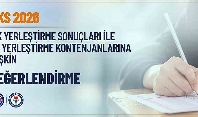 Eğitim-Bir-Sen: "2026 YKS ilk ve ek yerleştirme sonuçları, yükseköğretimde kontenjan politikasının yeni bir yaklaşımla ele alınması gerektiğini göstermektedir"