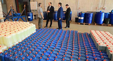 Elazığ'daki Gazi MTAL günlük 10 ton temizlik malzemesi üretiyor