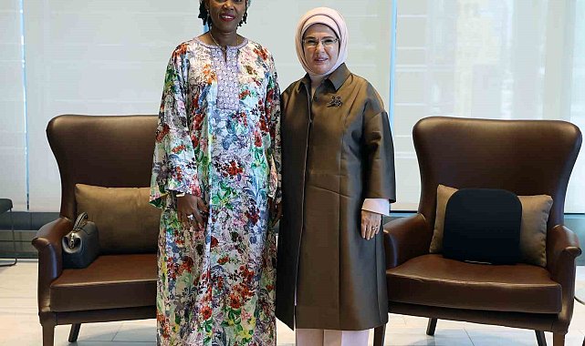 Emine Erdoğan, Sierra Leone Cumhurbaşkanı'nın eşi Fatima Maada Bio ile görüştü