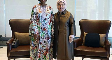 Emine Erdoğan, Sierra Leone Cumhurbaşkanı'nın eşi Fatima Maada Bio ile görüştü