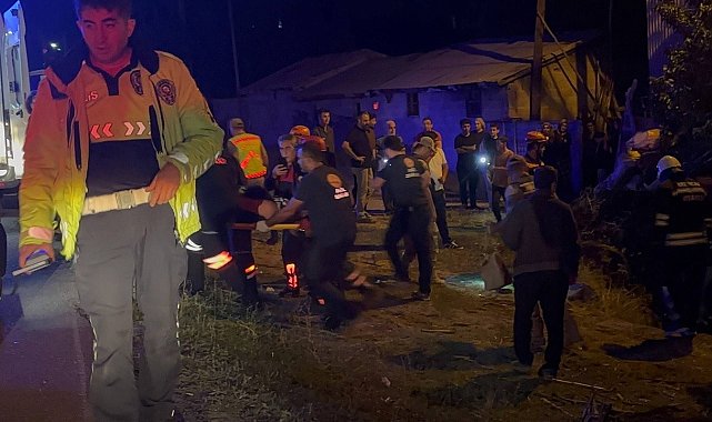 Erzincan'da otomobilin takla attığı kazada karı-koca yaralandı