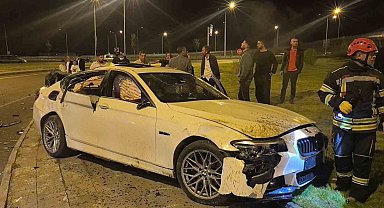 Erzurum'da araçlar çarpıştı: 2 yaralı