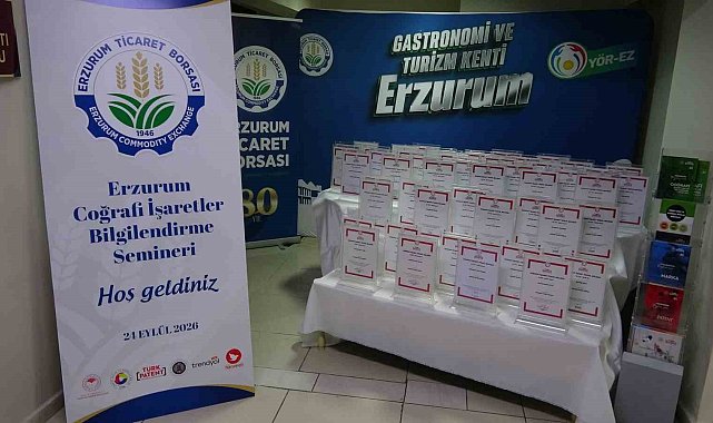 Erzurum'da coğrafi işaretler bilgilendirme semineri düzenlendi