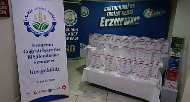 Erzurum'da coğrafi işaretler bilgilendirme semineri düzenlendi