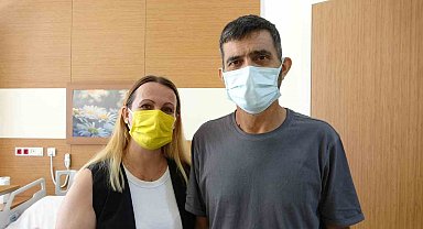 Eşinin böbreği ile hayata tutundu