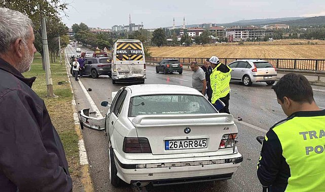 Eskişehir'de 7 araçlı zincirleme kaza: 1 yaralı