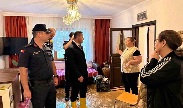 Esmahanım köyünde yağış sonrası inceleme