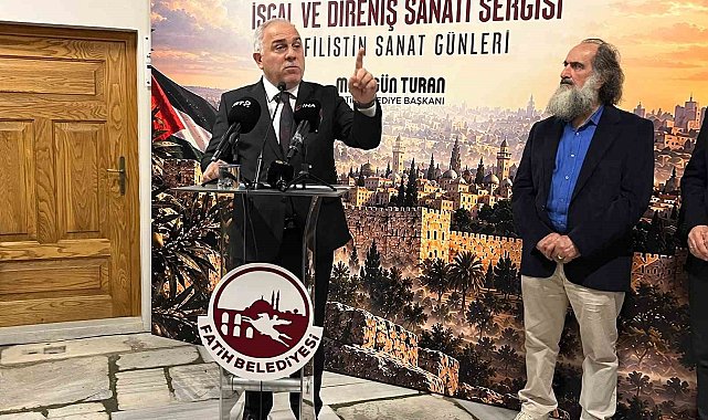 Fatih'te Filistin Sanat Günleri kapsamında "İşgal ve Direniş Sanatı" sergisi açıldı