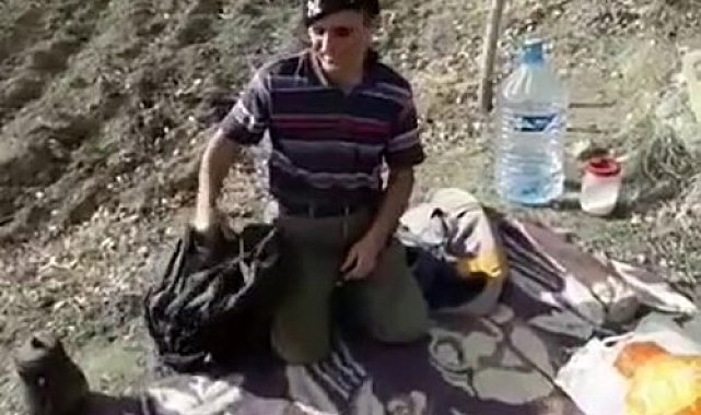 Fenomen çobanın gülümseten kahvaltı hazırlığı