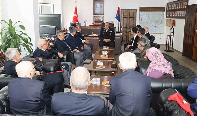 Gaziler Günü'nde kahraman gaziler jandarmada misafir edildi