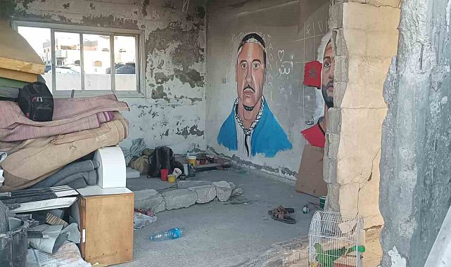 Gazze'de bir sanatçı daha, Filistin'i destekleyen ABD'li rapçi Macklemore'un duvar resmini yaptı